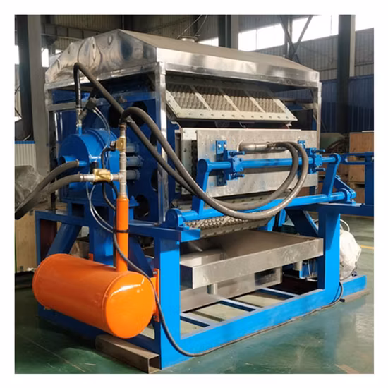 Máquina de embalaje de moldes de cajas de cartón de bandeja de huevos de papel de moldeo de pulpa de secador de metal de múltiples capas Sudáfrica