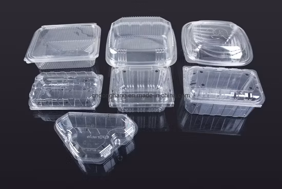 Máquina formadora de caja de placa de bandeja de medicina de fruta de tapa de cúpula de tapa de taza de café de plástico completamente automática