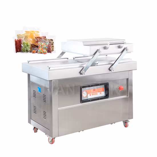 Dz-600 / 2sb Máquina de sellado de sellado al vacío industrial comercial Máquina de envasado de bolsas de vacío de alimentos