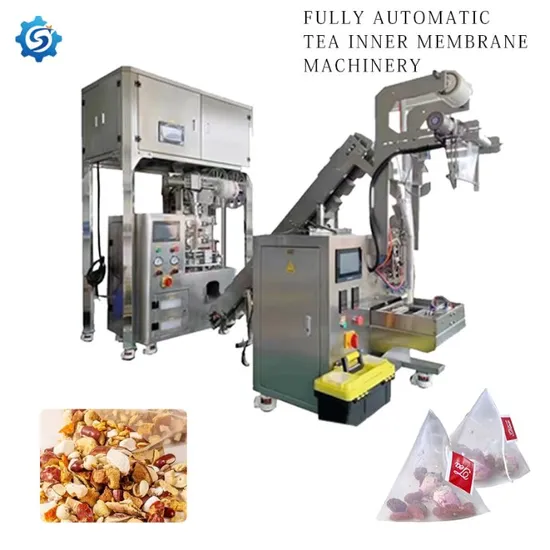 Máquina de envasado de bolsitas de té totalmente automática de buena calidad eficiente industrial comercial con rosca (BY-001)