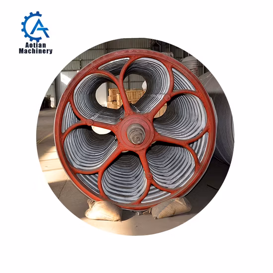 Molde de cilindro tipo bobinado de hierro fundido en fábrica de papel